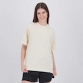 Camisa New Balance Small Logo Oversized Feminina BEGE