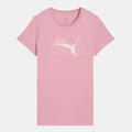 Camiseta Puma Essentials Logo Lab Feminina ROSA
