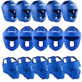 Kit com 15 Capacetes Muay Thai Boxe Adulto Gorilla AZUL