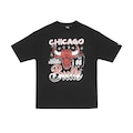 Camiseta New Era Regular Chicago Bulls NBA Unissex PRETO