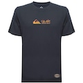 Camiseta Quiksilver Gradient Broken Type Masculina AZUL ESCURO