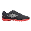 Chuteira De Society Umbro Neo Striker Preto e Vermelho - Masculino PRETO