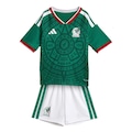 Kit Uniforme de Futebol México I 26/27 Adidas Infantil VERDE