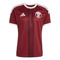 Camisa Catar I 26/27 adidas Masculina VINHO
