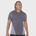 Camiseta de Corrida Mizuno Light Dryaeroflow - Masculino CINZA