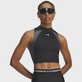 Regata de Treino Under Armour HeatGear Rib Feminina PRETO