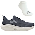 Kit Tênis Olympikus Acqua E Meia Cano Curto - Feminino AZUL ESC/BRANCO