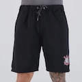 Bermuda Corinthians Embroidery Masculina PRETO