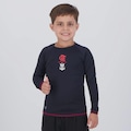 Camisa Térmica Flamengo Guanabara Manga Longa Infantil PRETO