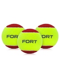 Bola de Tênis Fort Stage 3 - Pack com 3 Bolas VERMELHO