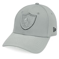 Boné Adulto New Era 9forty NFL Las Vegas Raiders Aba Curva CINZA