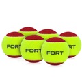 Kit Bola de Tênis Fort Stage 3 Pack com 6 Bolas VERMELHO