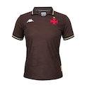 Camisa do Vasco da Gama Kappa 2025 Uniforme 3 Torcedora - Feminina MARROM