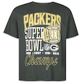 Camiseta Oversize New Era Green Bay Packers NFL SB Champs Masculina VERDE