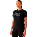 Camiseta Fila Regular Basic Outline Feminina PRETO