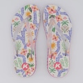 Chinelo Kenner Ibiza Floral Estrela Feminino BRANCO