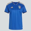Camisa Itália I 26/27 adidas Feminina AZUL