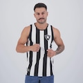 Regata Botafogo Retro 1962 Home Listrada Masculina PRETO