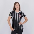 Camisa Corinthians Democracia Retrô Feminina PRETO