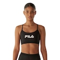 Top Fila Train Elastic V Feminino PRETO/BRANCO