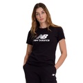 Camiseta New Balance Essentials Feminina PRETO/BRANCO
