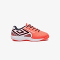Chuteira Futsal Infantil Umbro Pro 5 CORAL/BRANCO