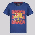 Camisa Barcelona Barça Infantil AZUL