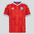 Camisa Chile I 26/27 adidas Infantil VERMELHO