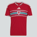 Camisa País de Gales I 26/27 adidas Masculina VERMELHO