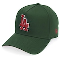 Boné Adulto New Era 9forty A-Frame MLB Los Angeles Dodgers Aba Curva VERDE
