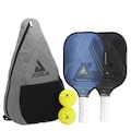 Kit Pickleball Joola Essentials com 2 Raquetes + 2 Bolas + 1 bolsa PRETO