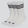 Kit 3 Pares de Meia Adidas ESS CRW BRANCO