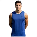Camiseta Regata Do Cruzeiro Clássica Logo em Silk - Surf Center - Masculina AZUL