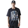 Camiseta New Era Oversize New York Yankees MLB Masculina AZUL