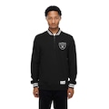 Blusão de Moletom New Era Quarter Las Vegas Raiders NFL Masculino PRETO