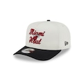 Boné New Era 9FIFTY A-Frame Snapback Miami Heat NBA Masculino PRETO