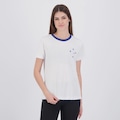 Camisa Do Cruzeiro Entrelaço Feminina BRANCO