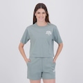 Camiseta Puma Class Relaxed Crop Tee Feminina VERDE