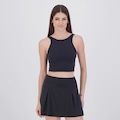 Top Fila Long Life Ribbed Feminino PRETO
