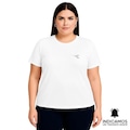 Camiseta Diadora Small Logo Plus Size Feminina BRANCO