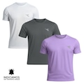 Kit 3 Camisetas Diadora Small Logo Masculina BRANCO