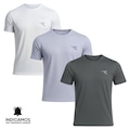 Kit 3 Camisetas Diadora Small Logo Masculina PRETO