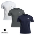 Kit 3 Camisetas Diadora Small Logo Masculina BRANCO