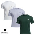 Kit 3 Camisetas Diadora Small Logo Masculina BRANCO