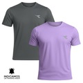 Kit 2 Camisetas Diadora Small Logo Masculina CINZA