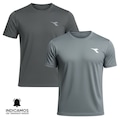 Kit 2 Camisetas Diadora Small Logo Masculina CINZA