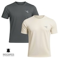 Kit 2 Camisetas Diadora Small Logo Masculina CINZA