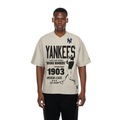 Camiseta New Era Oversize New York Yankees MLB Masculina BEGE