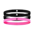 Kit 03 Faixas de Cabelo HUPI PRETO/ROSA