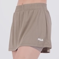Shorts Saia Fila Flow III Feminina MARROM